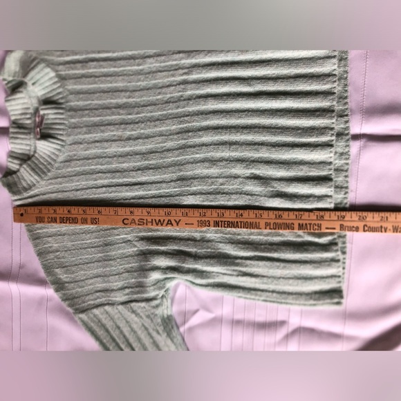 Mint Green Ribbed Mockneck Sweater - Picture 9 of 12